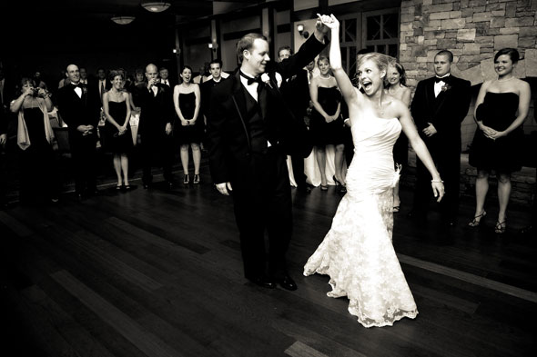 Wedding Dance in Black and White